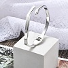 304 Stainless Steel Hinged Bangles for Women BJEW-A011-22P-1