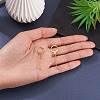 Brass Leverback Earring Findings EJEW-TAC00036-7