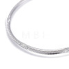 Non-Tarnish 304 Stainless Steel Flat Snake Chain Necklaces NJEW-F277-02B-P-2