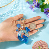 Star Resin & Shell Keychains KEYC-TAC00087-01G-5