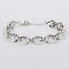 Alloy with Imitation Pearl and Rhinestone Chain Bracelet for Fashionable Women ST1203687-1