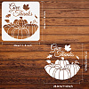 PET Hollow Out Drawing Painting Stencils DIY-WH0391-0371-2