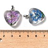 Transparent Glass Pendants GLAA-M048-01A-3