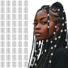 300Pcs Aluminum Dreadlocks Beads Hair Decoration ALUM-PA0001-01S-1