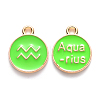 Alloy Enamel Pendants ENAM-S124-01A-06J-1