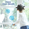 Flat Round PVC Plastic Self Adhesive Window Decorations Accessories AJEW-WH0182-007-4