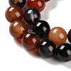 Natural Striped Agate/Banded Agate Beads Strands G-Z060-A01-C13-4