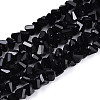 Opaque Glass Beads Strands X-GLAA-N019-4mm-01-1