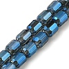 Electroplate Transparent Glass Beads Strands GLAA-C029-02A-2