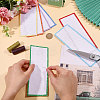 28Pcs 7 Colors Cotton Blank Bookmarks AJEW-GL0003-59-3