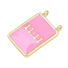 Brass Enamel Pendants KK-L251-01G-C02-2