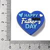 Father Day Food Grade Eco-Friendly Silicone Focal Beads SIL-C005-03A-3