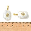 Natural Baroque Pearl Keshi Pearl Pendants PALLOY-JF05948-3