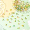 40Pcs 8 Colors Frosted Acrylic Pendants PALLOY-YW00177-5