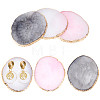 6Pcs 3 Colors Oval Resin Palette MRMJ-PH0001-60-1