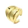 Rack Plating Brass Finger Ring RJEW-C072-21G-1