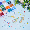 ARRICRAFT 24 Strands 24 Colors Imitate Austrian Crystal Bicone Frosted Glass Beads Strands GLAA-AR0001-58-4