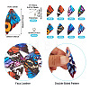  DIY Butterfly Wing Earring Makint Kit FIND-TA0002-80-4