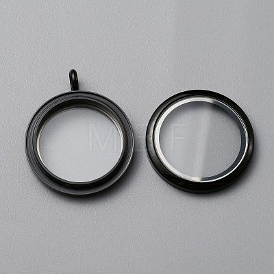 304 Stainless Steel Locket Pendants FIND-WH0032-58C-EB-1