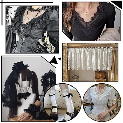 Spandex Lace Ribbon OCOR-WH0105-234A-1