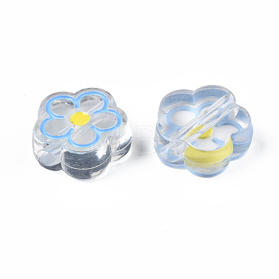 Transparent Acrylic Beads X-ACRC-S039-03-1