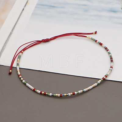 Bohemian Style Colorful Beaded Lucky Stone Couple Bracelet for Women TF2640-18-1