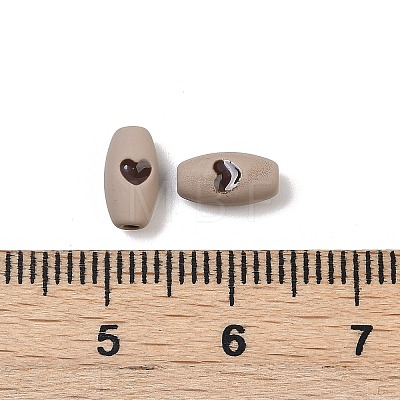 Spray Painted Alloy Beads PALLOY-S038-16B-1