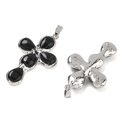 Natural Obsidian Pendants GG-CBA9F30-02P-15-1