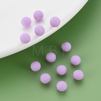 Opaque Acrylic Beads PAB702Y-B01-04-1