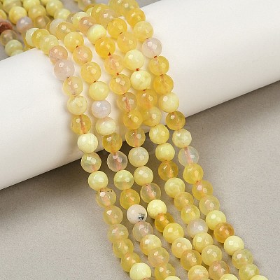 Natural Fire Crackle Agate Bead Strands G-K166-07F-6mm-07-1