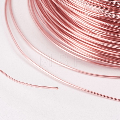 Round Copper Wire for Jewelry Making KK-O102-08RG-1