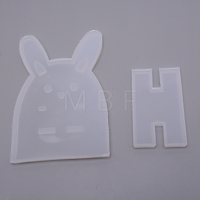 Rabbit Cellphone Holder Silicone Molds DIY-WH0176-14-1