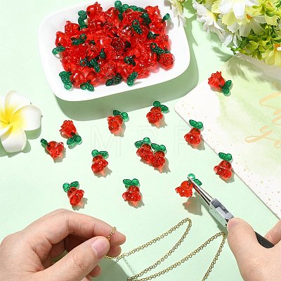 Transparent Acrylic Pendants MACR-CJC0004-44-1