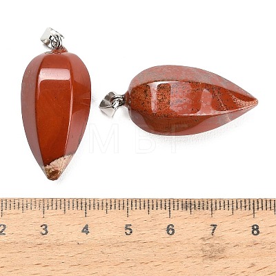 Natural Red Jasper Pendants GG-K002-16R-1
