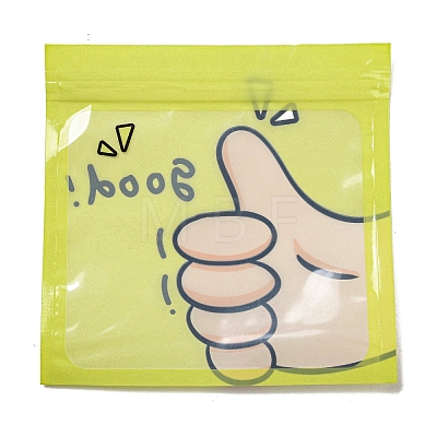 Square Plastic Packaging Zip Lock Bags OPP-K001-06D-1