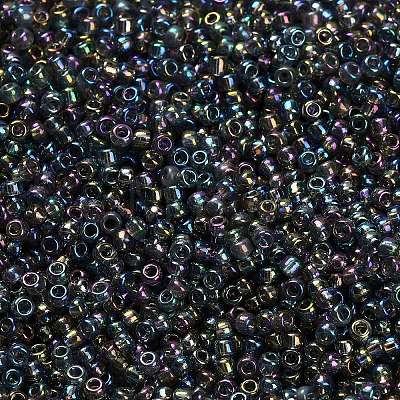 12/0 FGB Grade A Rainbow Transparent Mini Glass Seed Beads X-SEED-Q010-F556-1