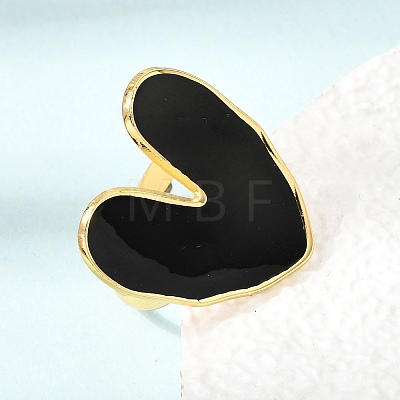 304 Stainless Steel Enamel Cuff Open Rings SA-CBA369F-02G-01-1
