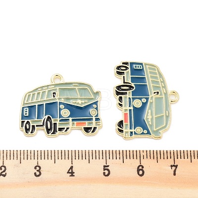 Alloy Enamel Pendants PALLOY-S185-09G-1