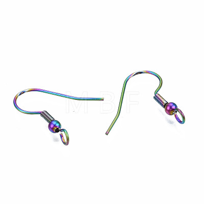 304 Stainless Steel Earring Hooks STAS-N098-008-1