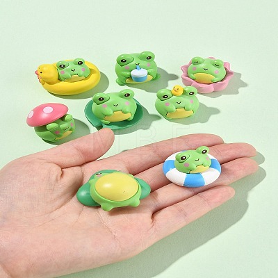 1Set Resin Frog Display Decoration AJEW-FS0001-24-1