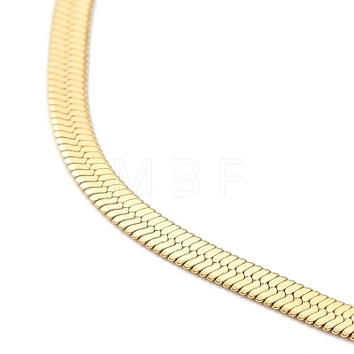 Ion Plating(IP) 304 Stainless Steel Herringbone Chain Necklace for Men Women NJEW-E076-03A-G-1
