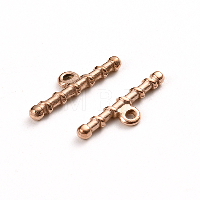 Ion Plating(IP) 304 Stainless Steel Toggle Clasps Parts STAS-D142-05C-RG-1