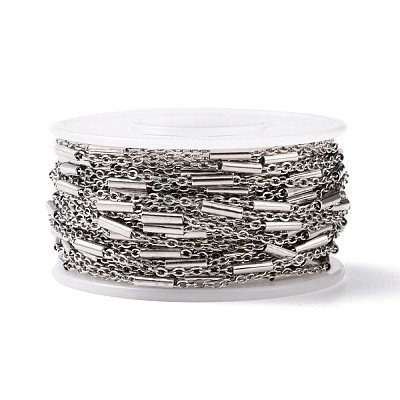 Tarnish Resistant Handmade 304 Stainless Steel Cable Chains CHS-G003-11P-A-1