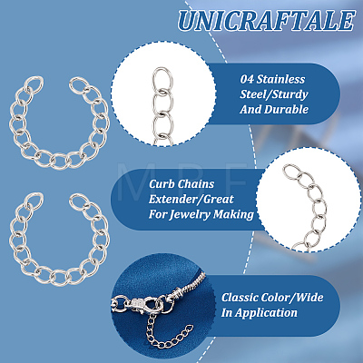 Unicraftale 316 Surgical Stainless Steel Chain Extender STAS-UN0009-51P-1