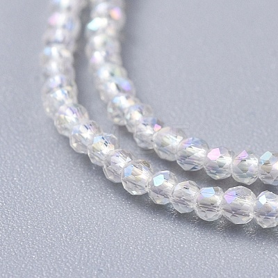Electroplate Glass Beads Strands EGLA-F149-AB-01-1