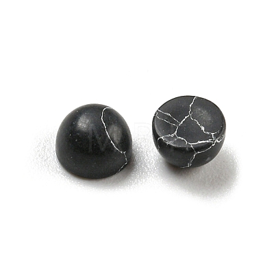 Synthetic Black Turquoise Cabochons G-H309-03-07-1