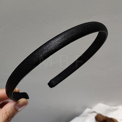 Solid Color Imitation Leather Hair Bands PW23031773357-1