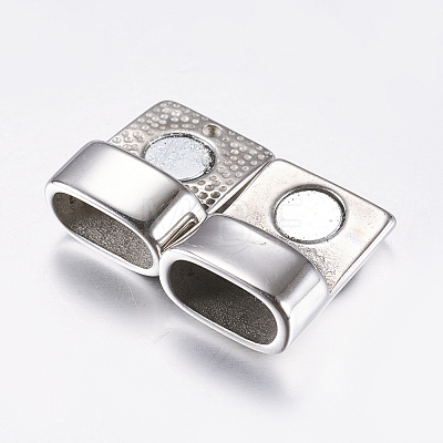 304 Stainless Steel Magnetic Clasps STAS-P182-07AS-1