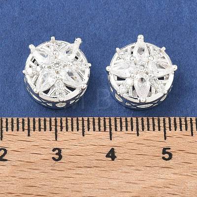 Brass Pave Clear Cubic Zirconia Multi-Strands Links KK-B172-06S-1