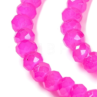 Baking Electroplate Glass Beads Strands DGLA-A039-J2MM-B24-1